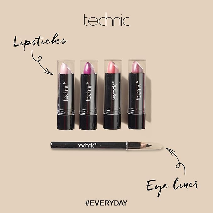 28 Pcs Carry All Full Make Up Kit In a Trunk Train Case Including Makeup Brushes, Eye Shadows, Nail Polish, Blushers, Lipsticks and More-FemmiqueWomen