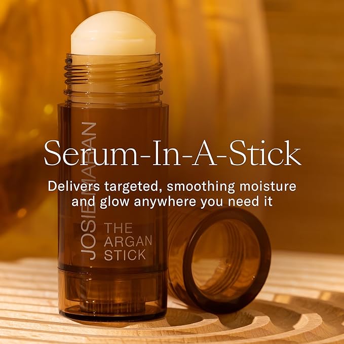 Josie Maran Argan Oil Moisture Stick - Travel Size Under Eye Balm & Face Balm to Restore Skin with Antioxidants & Essential Fatty Acids for a Healthy, Radiant Glow - Vegan & Cruelty-Free (0.35 Oz)-FemmiqueWomen