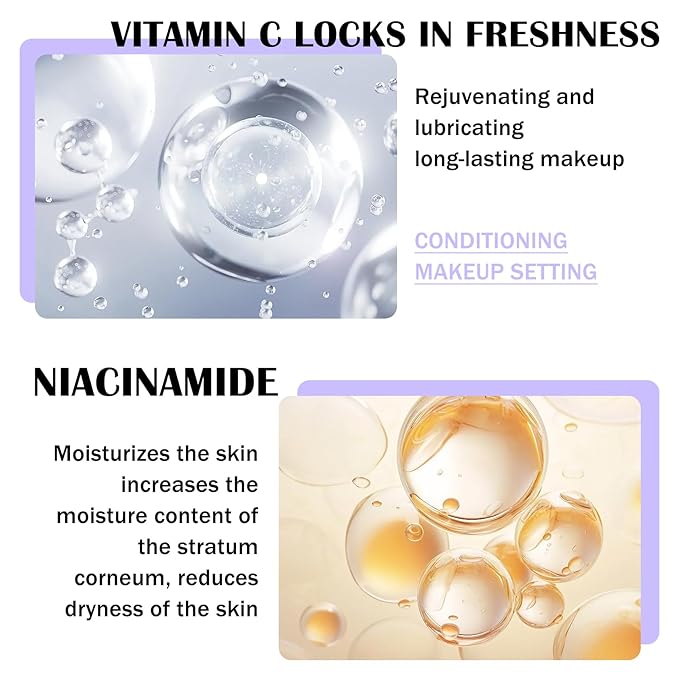 2PCS Makeup Setting Spray for Face,Waterproof Setting Spray for Makeup,Long Lasting Oil Control Finishing Holding Face Mist,Refreshing Hydrating Glossy and Matte Fixing Facial Mist Make Up Set A1-FemmiqueWomen