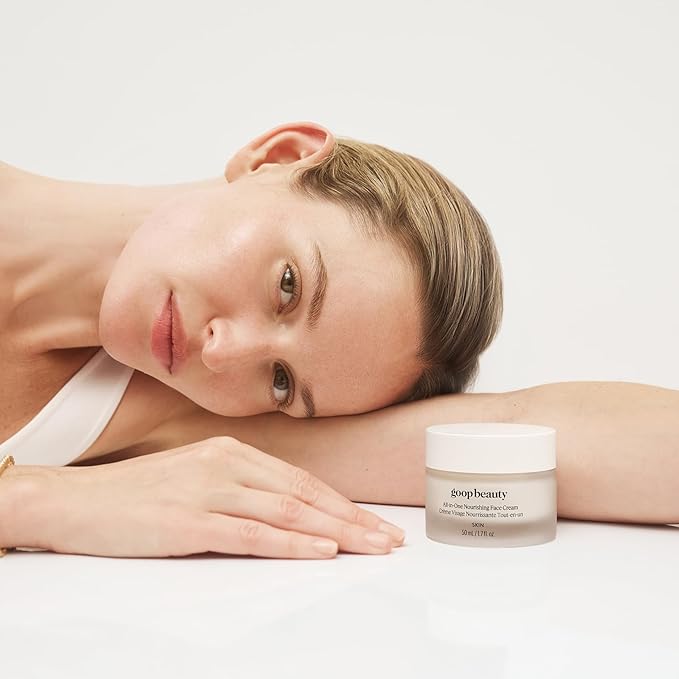 goop Beauty Nourishing Face Cream | Improves Firmness, Elasticity, & Brightness | Botanicals, Ceramides, & Squalane | Anti Wrinkle Moisturizer | 1.7 fl oz-FemmiqueWomen