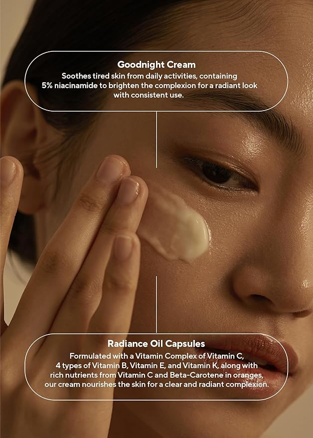 AROMATICA Glow Vita Goodnight Cream Orange & Neroli 3.1fl oz/90g - Night Cream Moisturizer For Face & Neck | Anti Aging Wrinkle Cream with Vitamin C, 5% Niacinamide-FemmiqueWomen