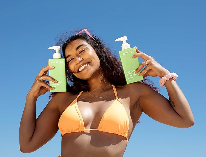 MEDIX 5.5 Coconut Oil Lotion W/ Manuka Honey Cream Skin Care Face Moisturizer & Body Cream | Firming Coconut Oil For Skin Minimizes Look Of Dry Skin, Cellulite, Stretch Marks, & Wrinkles, 2-Pack-FemmiqueWomen