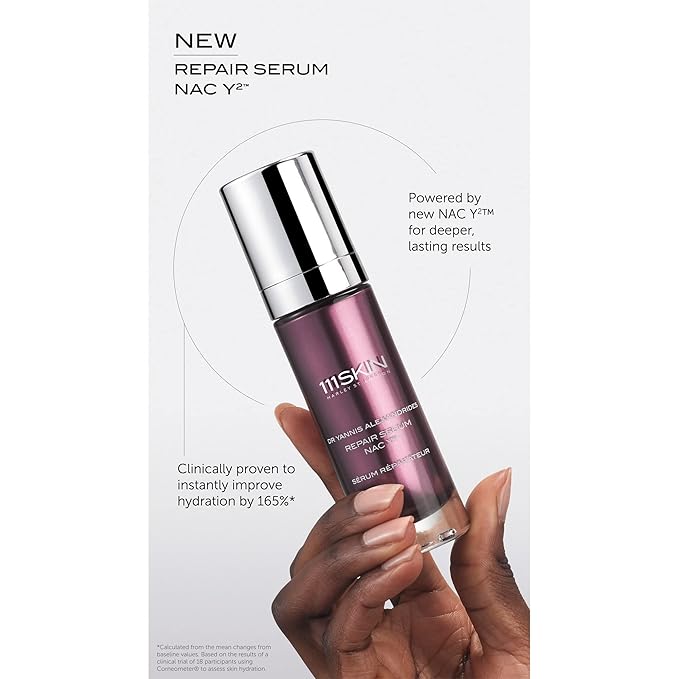 111Skin Repair Serum NAC Y2 | Reduces Redness & Fights Free Radicals| Reinforces Skin Barrier | Combats Early Signs of Aging (1 fl oz)-FemmiqueWomen