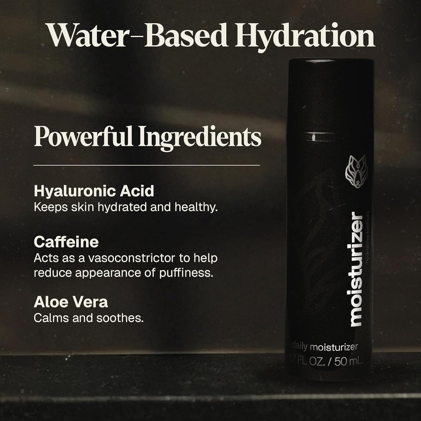 Black Wolf Face Wash and Oil-Free Moisturizer Gel Bundle for Oily Skin, Deep Clean- 2pc Bundle- Charcoal Powder and Salicylic Acid Reduce Acne Breakouts and Cleanse Your Skin- Gift Set for Men-FemmiqueWomen