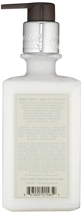 Antica Farmacista Body Moisturizer - Moisturizing Scented Lotion - Premium Body Moisturizer - Luxury Gift for Women & Men - Hand & Skin Hydration - Bergamot & Ocean Aria, 10 Fl Oz-FemmiqueWomen