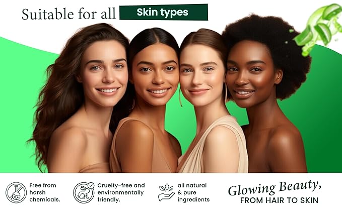 100% Pure & Organic Aloe Vera Spray, Clinically tested & Dermatologist approved, Hydrates & Heals Dry & Damaged Skin & Hair- 12 Oz-FemmiqueWomen