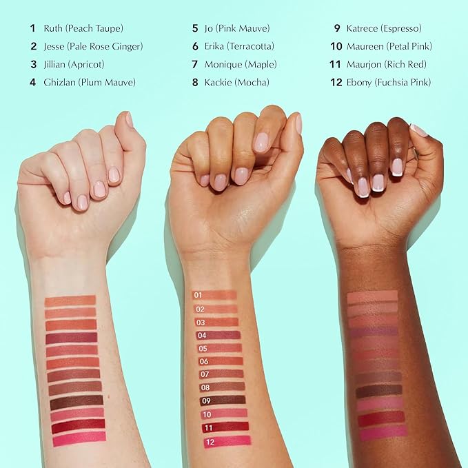 Thrive Causemetics Lip Filler Long-Wearing + Plumping Lip Liner, Shea Butter Hydrating Lip Plumper Retractable Lip Liner Pencil, Built In Sharpener, Vegan & Cruelty Free, Jo (Pink Mauve)-FemmiqueWomen