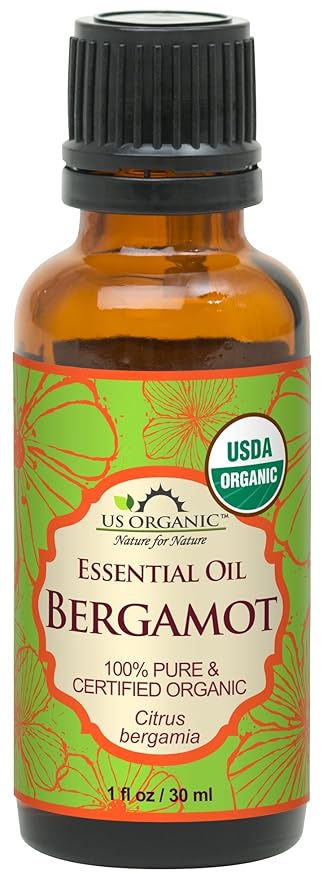 US Organic 100% Pure Bergamot Essential Oil, USDA Certified Organic, Cold Pressed, with Euro droppers (More Size Variations Available) (30 ml / 1 fl oz)-FemmiqueWomen