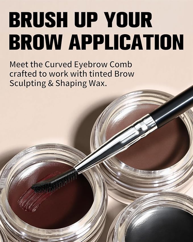 EIGSHOW Dual-Ended Precision Eyebrow Brush and Comb for Eyeliner Lining, Sculpting Brows, Professional Eye Makeup Tools (D109)-FemmiqueWomen