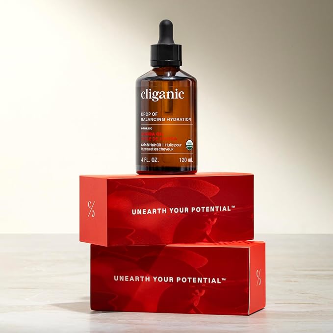 Cliganic Organic Jojoba Oil, 100% Pure (2oz) | Natural Cold Pressed Unrefined Hexane Free Oil for Hair & Face | Base Carrier (Packaging May Vary)-FemmiqueWomen