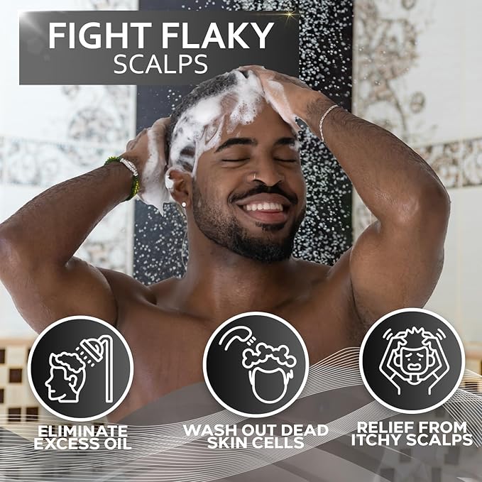 Shampoo for Men - Tea Tree Oil and Peppermint - Sulfate Free, Paraben Free - Clarifying, Refreshing, Volumizing & Moisturizing Hair Thickening Formula - Ideal for Oily Hair, Dry Scalps and Build Up-FemmiqueWomen