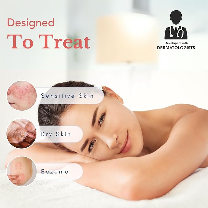 Theraplex Hydrolotion - Dermatologist-Recommended Eczema Lotion, Best Lotion for Severely Dry Skin, Body Lotion without Chemicals, Hypoallergenic, 24-Hour Hydration for Sensitive Skin 2 Pack-FemmiqueWomen