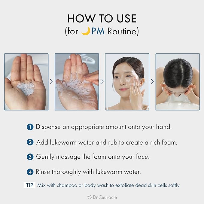Dr.Ceuracle Pro Balance Enzyme Powder Face Wash - Korean Day and Night Natural Enzyme Powder Face Wash for Deep Pore Cleansing, Sebum Removing, pH Skin Balancing Care (Night Wash)-FemmiqueWomen