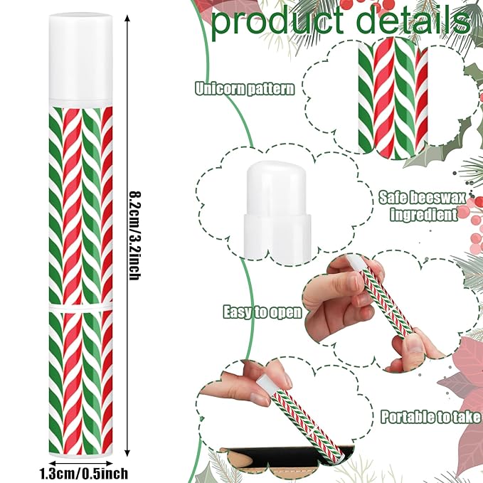 24 Pcs Bible verse Lip Balm Moisturizing 0.07 oz Lip Care Product Bulk Christian Gift with Inspirational Scripture for Women Faith Religious Happy Moment Praise Friend Teacher Worker Employee-FemmiqueWomen