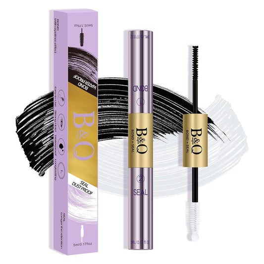 B&Q Lash Cluster Glue 10ml, Waterproof Bond and Seal Lash Glue, Long Lasting cluster lash glue, 2 in 1 Eyelash glue for Clusters Use Strong Hold 48h (Bond & Seal)-FemmiqueWomen