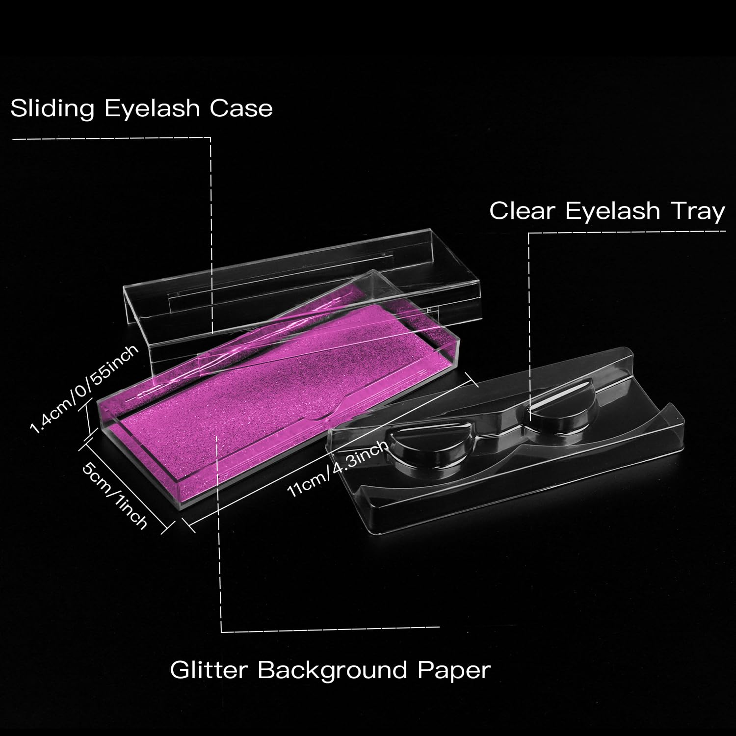 Empty Lash Boxes for False Eyelashes - 30 Pack Lash Cases, Customizable Eyelash Packaging, Bulk Lash Storage Containers, Lash Box Packaging, Premium Display & Protection (Rose)-FemmiqueWomen