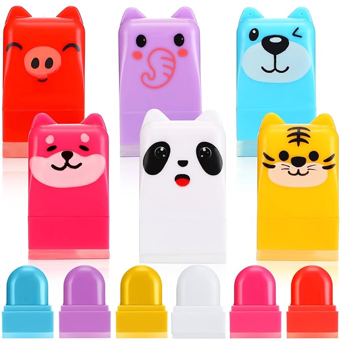 12 Pcs Farm Animals Birthday Lip Balm Gifts for Baby Shower Prizes Gift Baby Shower Favors Genger Reveal Gifts Zoo Theme Birthday Party Favors for Preschool Toddler Boy Girl Classroom Prizes-FemmiqueWomen