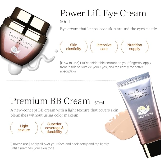 Jantblanc Snail -Mucus Skin Care Set (Skin Care 6 Set)-FemmiqueWomen