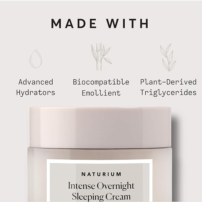 Naturium Intense Overnight Sleeping Cream Jumbo, Hydrating & Anti-Aging Face Moisturizer, 3 oz-FemmiqueWomen