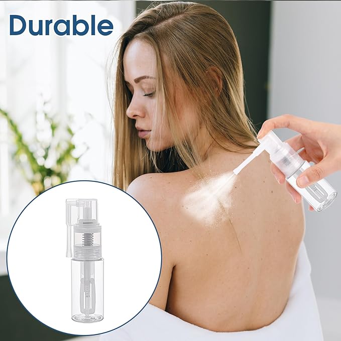 2 Pcs Empty Powder Spray Bottle, Cake Glitter Spray Bottle, Makeup Powder Spray Bottle, Barber Spray Bottle, Dry Powder Spray Bottle for Makeup Powder, Dusting, Glitter, Dry Cleaning Powder, Crafts-FemmiqueWomen