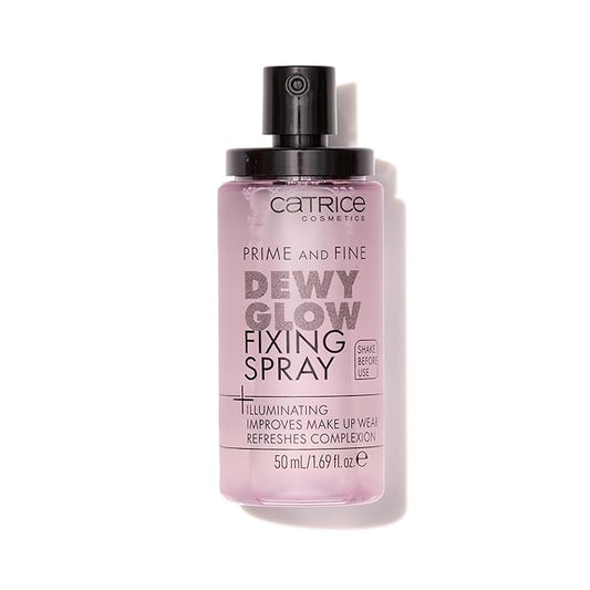 Catrice | Prime & Fine Illuminating Dewy Glow Spray | Transparent and Fast Drying Fixing Spray| Paraben Free & Vegan | Cruelty Free (Pack of 1)-FemmiqueWomen