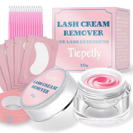 Tiepetly Eyelash Extension Remover, Dissolves Powerful Lash Extension Remover, Low Irritation, for Professional or Salon Use (10 g)-FemmiqueWomen