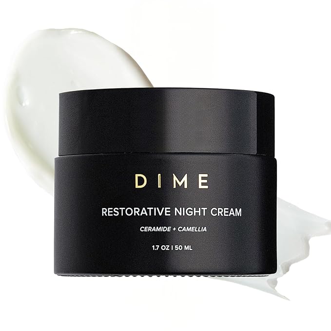Dime Beauty Restorative Night Cream, Facial Moisturizer with Ceramides and Sea Buckthorn, 1.7 oz / 50 ml in Pump-FemmiqueWomen
