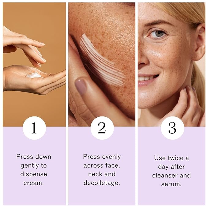 LilyAna Naturals Face and Neck Moisturizer for Women and Men - Moisturizer Face and Neck Cream for Dry Skin and Dark Spot Brightening - Rose and Pomegranate Extracts - 1.7oz-FemmiqueWomen