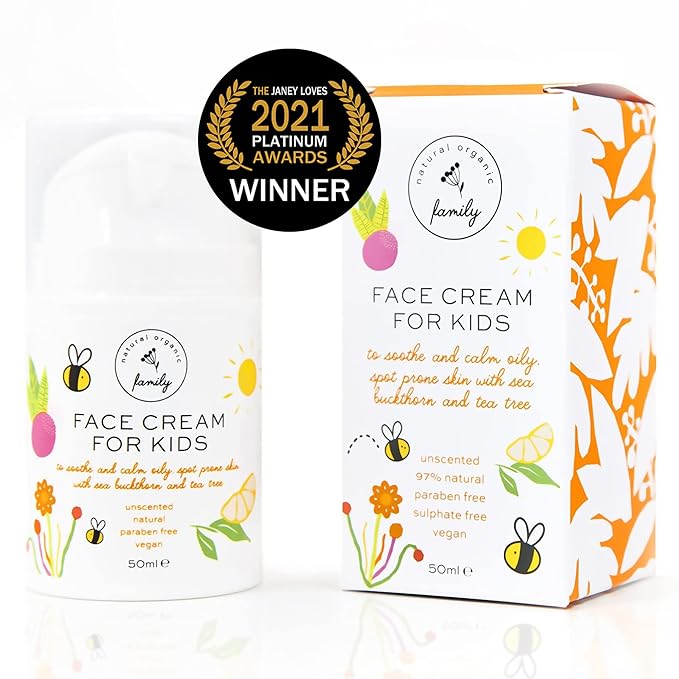 Award-Winning Kids Face Cream - Gentle & Calming Moisturizer with Natural Ingredients for Sensitive & All Skin Types - Fragrance-Free-FemmiqueWomen