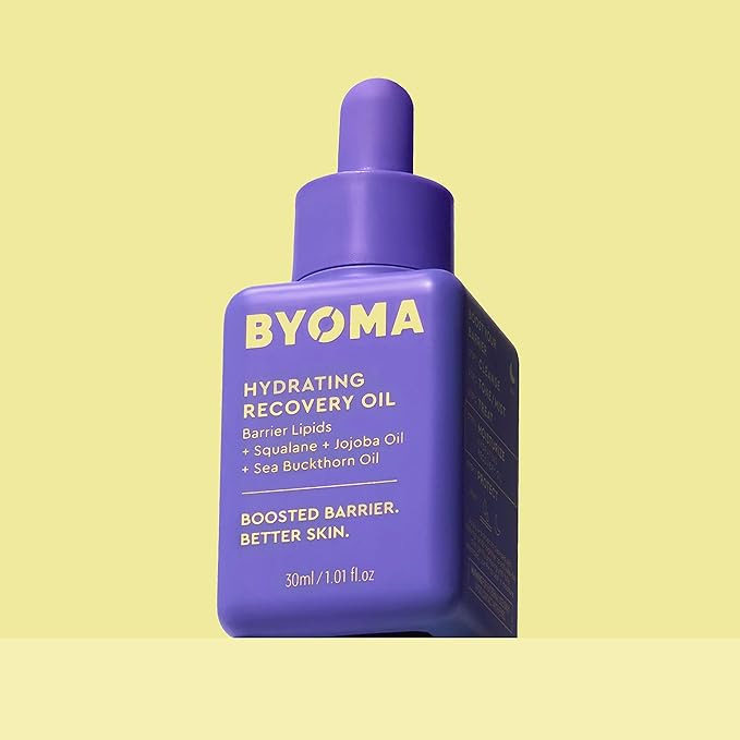 BYOMA Hydrating Recovery Oil - Luxury Face Oil with Squalane, Jojoba Oil & Seabuckthorn Oil - Instant Radiant and Glowy Skin - Barrier Repair Facial Oil - 1.01 fl. oz-FemmiqueWomen