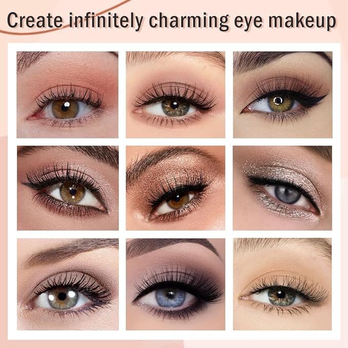 12 Girds Colorful Matte Shimmer Eyeshadow Palette for Eye Makeup,High Pigmented Eye Shadow Primers Powder Palet de sombras de ojos 12-A-FemmiqueWomen