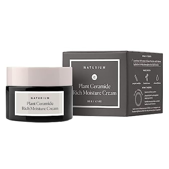 Naturium Plant Ceramide Rich Moisture Cream, Hydrating & Anti-Aging Skincare, 1.7 oz-FemmiqueWomen