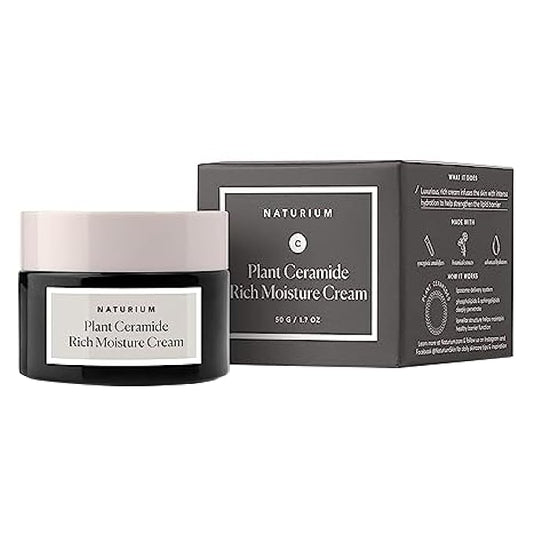 Naturium Plant Ceramide Rich Moisture Cream, Hydrating & Anti-Aging Skincare, 1.7 oz-FemmiqueWomen