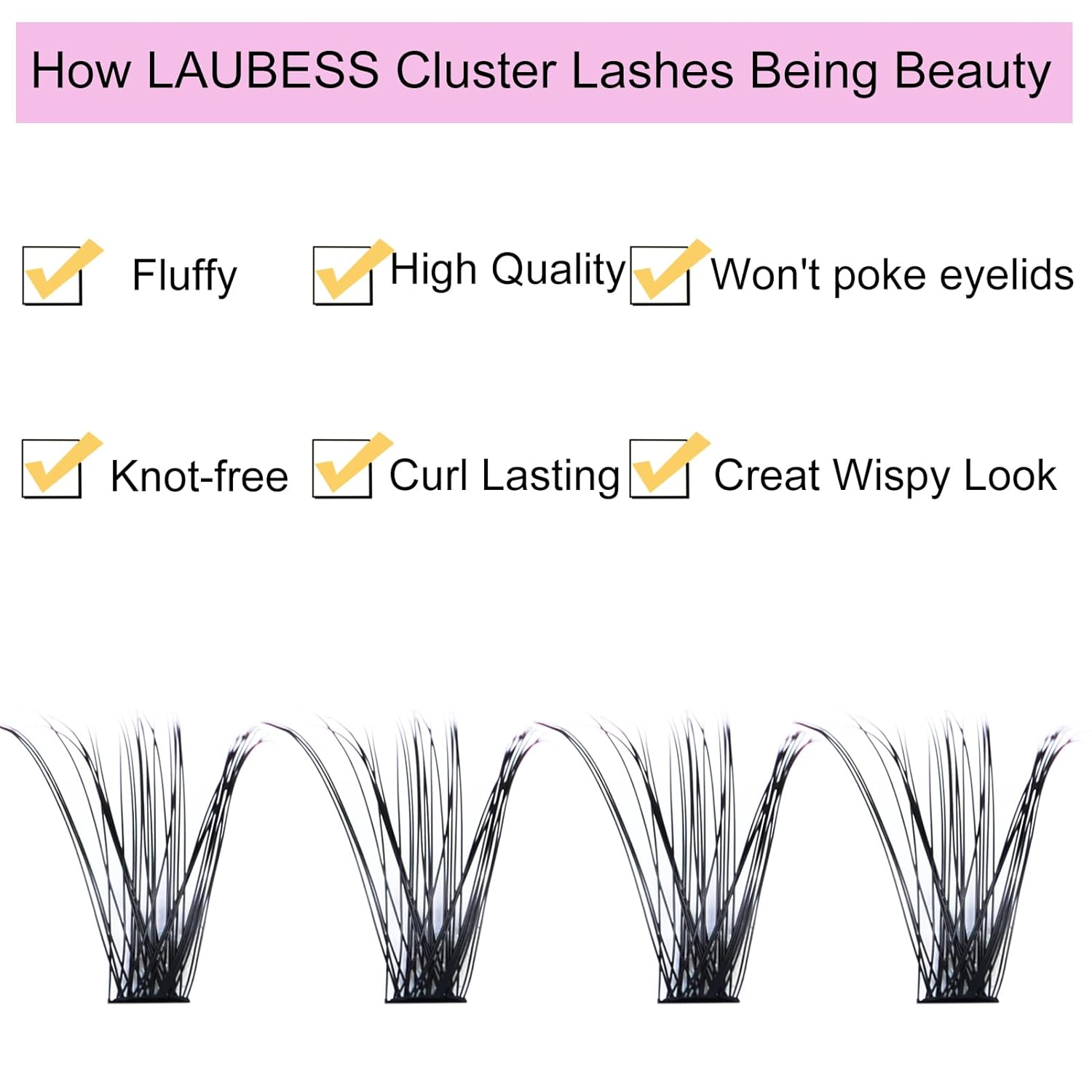 Cluster Lashes 240pcs 40D DIY Eyelash Extension D Curl Long Individual Lashes Mixed Tray Faux Mink Lash Clusters Extensions 0.07 0.10 Black (40D-0.07D-9-16mm)-FemmiqueWomen