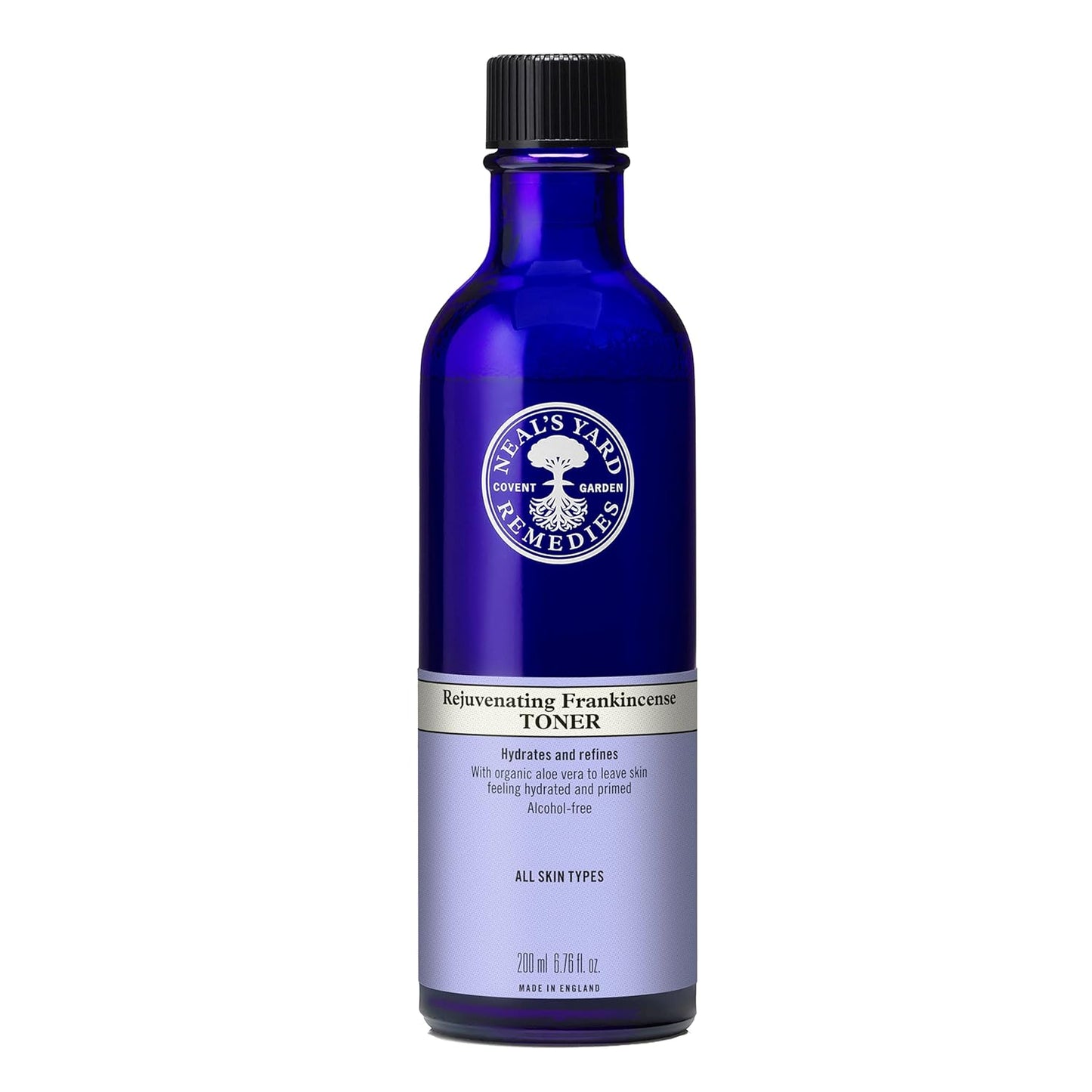 Neal's Yard Frankincense Toner with Aloe Vera & Tripeptide, Toning & Balancing for All Skin Types, Alcohol-Free, Vegan Approved, Cruelty-Free, 200mL-FemmiqueWomen