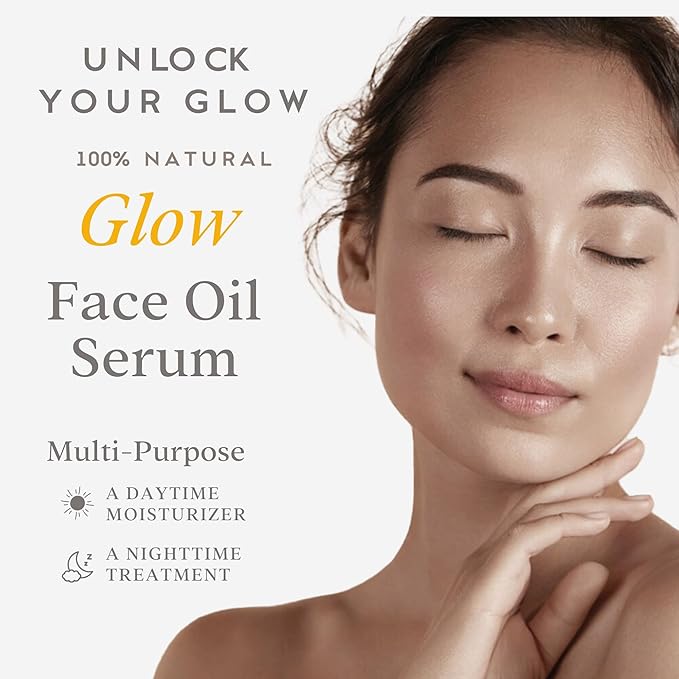 ZAAINA Extra Glow Face Serum – Hydrating Face Oil for Dry, Dull & Sensitive Skin – Lightweight Moisturizer & Natural Primer for Makeup – With Rosehip Oil, Pumpkin Seed & Vitamin E – 1oz Bottle-FemmiqueWomen