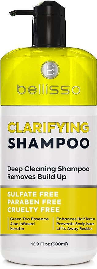 Clarifying Shampoo for Women and Men - Ideal for Oily Hair and Build Up - Gentle, Moisturizing Sulfate Free Formula - Safe for Color Treated, Curly Perms and Dry Scalps - Remove Chlorine for Swimmers-FemmiqueWomen