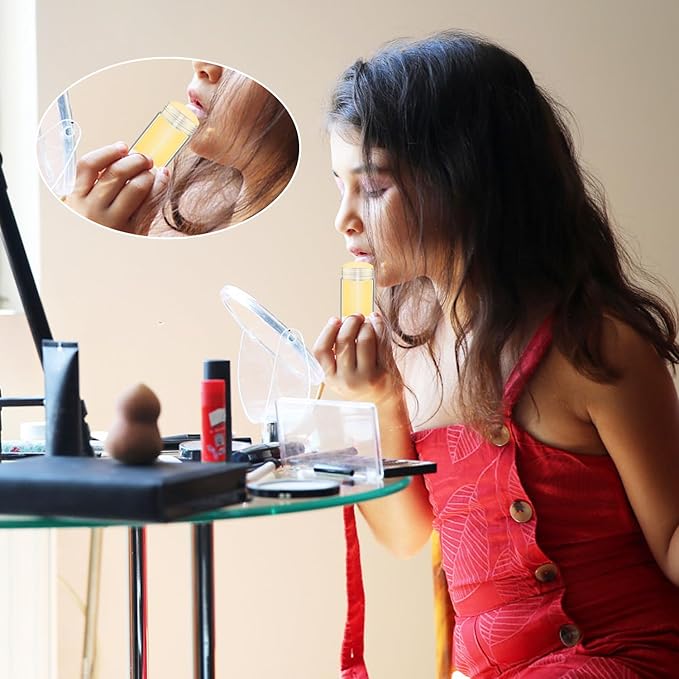 12 Pieces 15g Clear Plastic Deodorant Containers,Empty 1/2 oz Travel Lip Balm Tubes,Refillable Twist-UP Solid Perfume Tubes,Lipstick Tubes for DIY-FemmiqueWomen