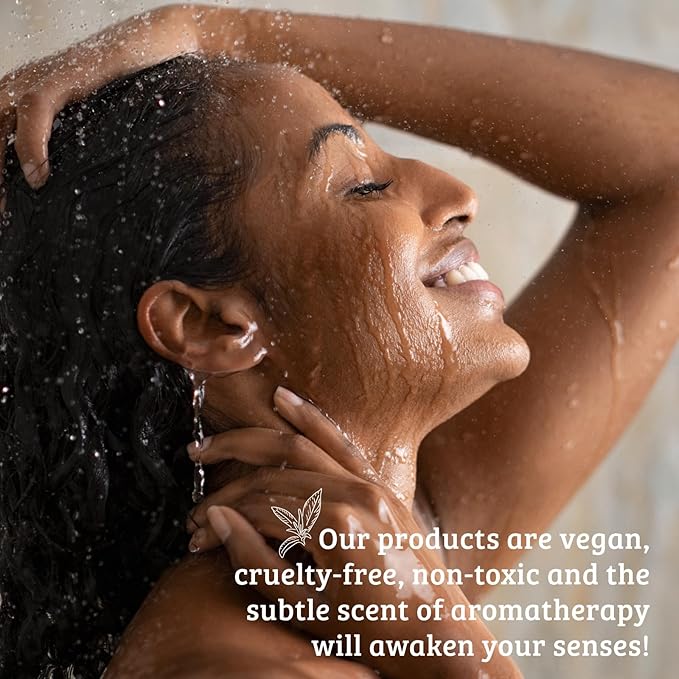 Pharmacopia Verbena Shampoo - Natural Hair Care with Plant Based & Organic Ingredients Aloe Vera, Jojoba Oil, Coconut Oil, and Chamomile Extract - Vegan, Cruelty Free, No Parabens or Sulfates, 16 oz-FemmiqueWomen