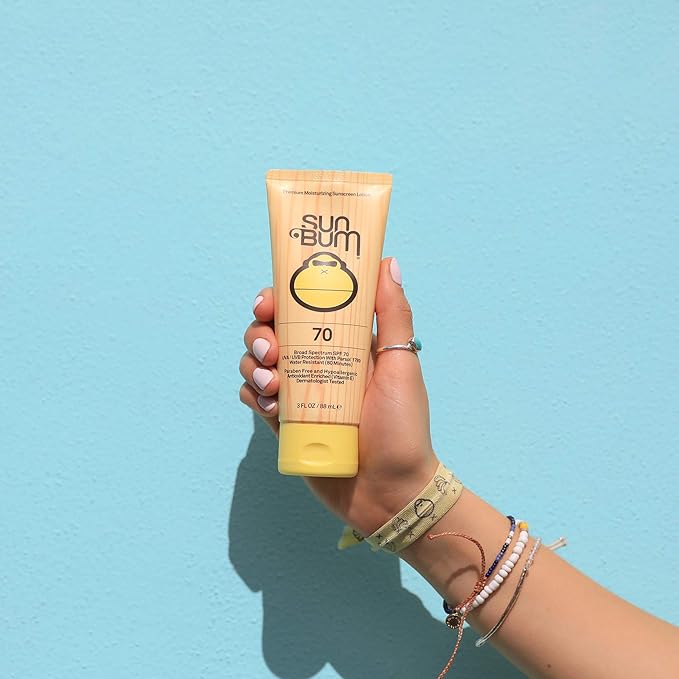 Sun Bum Original SPF 70 Sunscreen Body Lotion - Broad Spectrum Moisturizing Sunscreen with Vitamin E - Hawaii 104 Act Compliant (Made without Octinoxate & Oxybenzone) - Travel Friendly - 3 oz-FemmiqueWomen