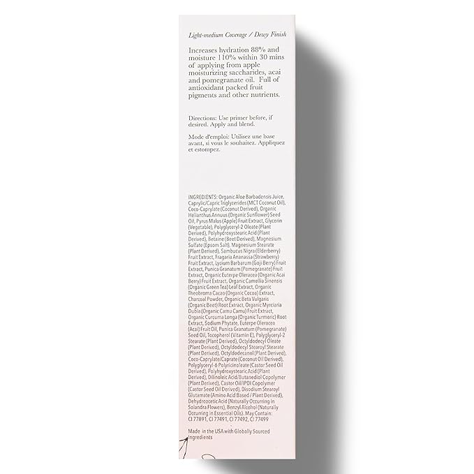 100% PURE Tinted Moisturizer Anti-Aging Face Makeup - Fruit Pigmented Alpine Rose Light to Medium Coverage & Dewy Glow - Lightweight Foundation Fair Skin w/Pink Undertone - Vegan - 1.7 Fl Oz-FemmiqueWomen