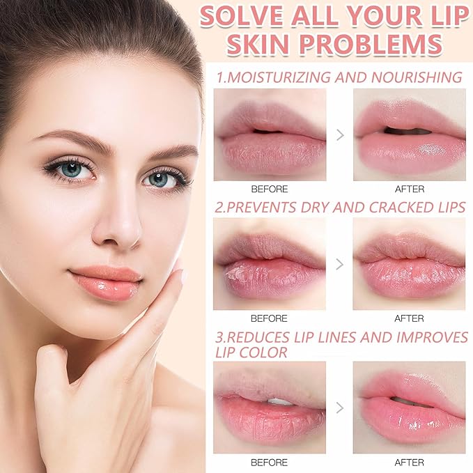 1PCS Lip Balm Honey Pot,Honey/Apple Lime Lip Mask Overnight Moisturizing Lip Balm,Hydrating Prevention Dry & Cracked Lip Exfoliator Lip Wrinkle Care Sleeping Lip Mask (Apple Lime)-FemmiqueWomen