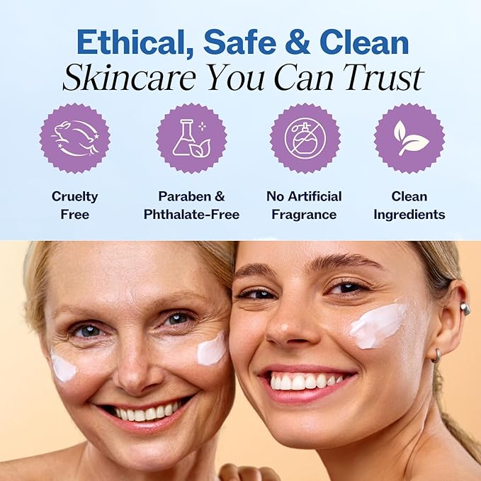 LilyAna Naturals Retinol Cream - Anti-Aging Moisturizer for Face & Neck, Made in USA, Wrinkle Reduction - 1.7oz, 2 Pack-FemmiqueWomen