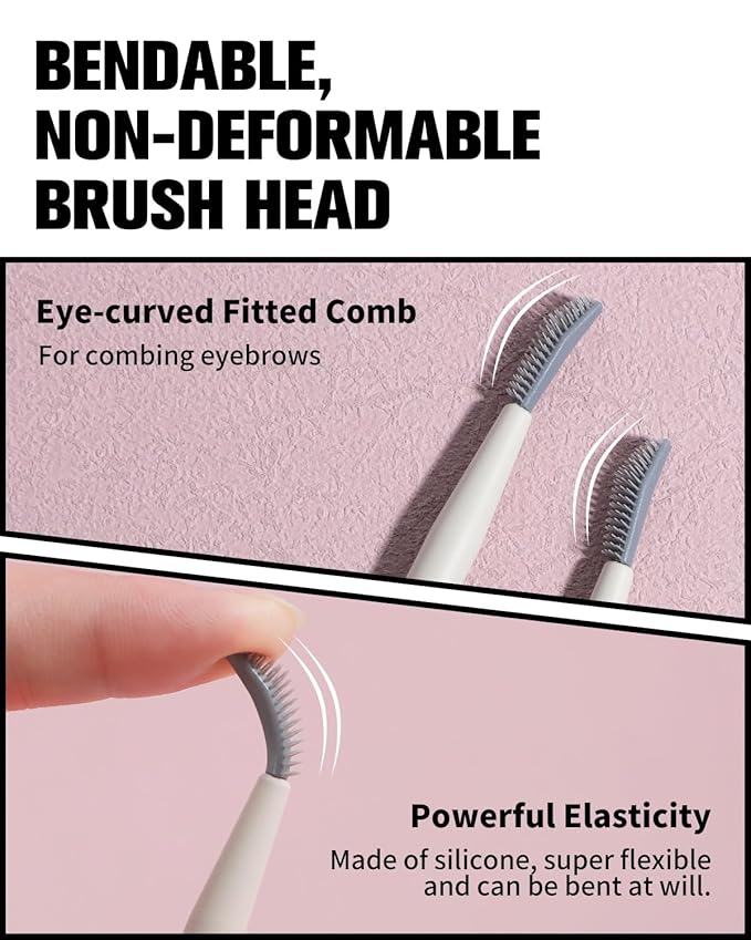 EIGSHOW Dual-Ended Precision Eyebrow Brush and Comb for Eyeliner Lining, Sculpting Brows, Professional Eye Makeup Tools (D109B)-FemmiqueWomen