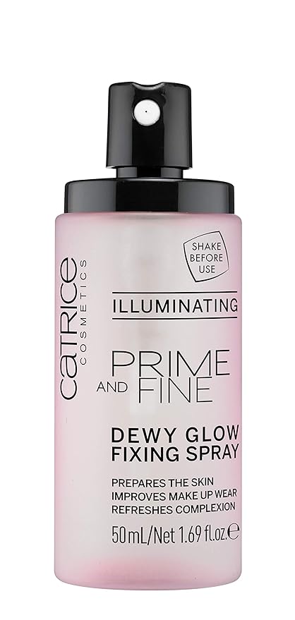 Catrice | Prime & Fine Illuminating Dewy Glow Spray | Transparent and Fast Drying Fixing Spray| Paraben Free & Vegan | Cruelty Free (Pack of 3)-FemmiqueWomen