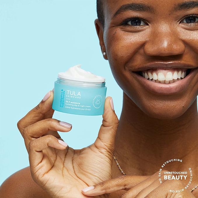 TULA Skin Care 24-7 Hydrating Day & Night Cream - Anti-Aging Moisturizer for Face, Contains Watermelon & Blueberry Extract, 1.5 oz.-FemmiqueWomen