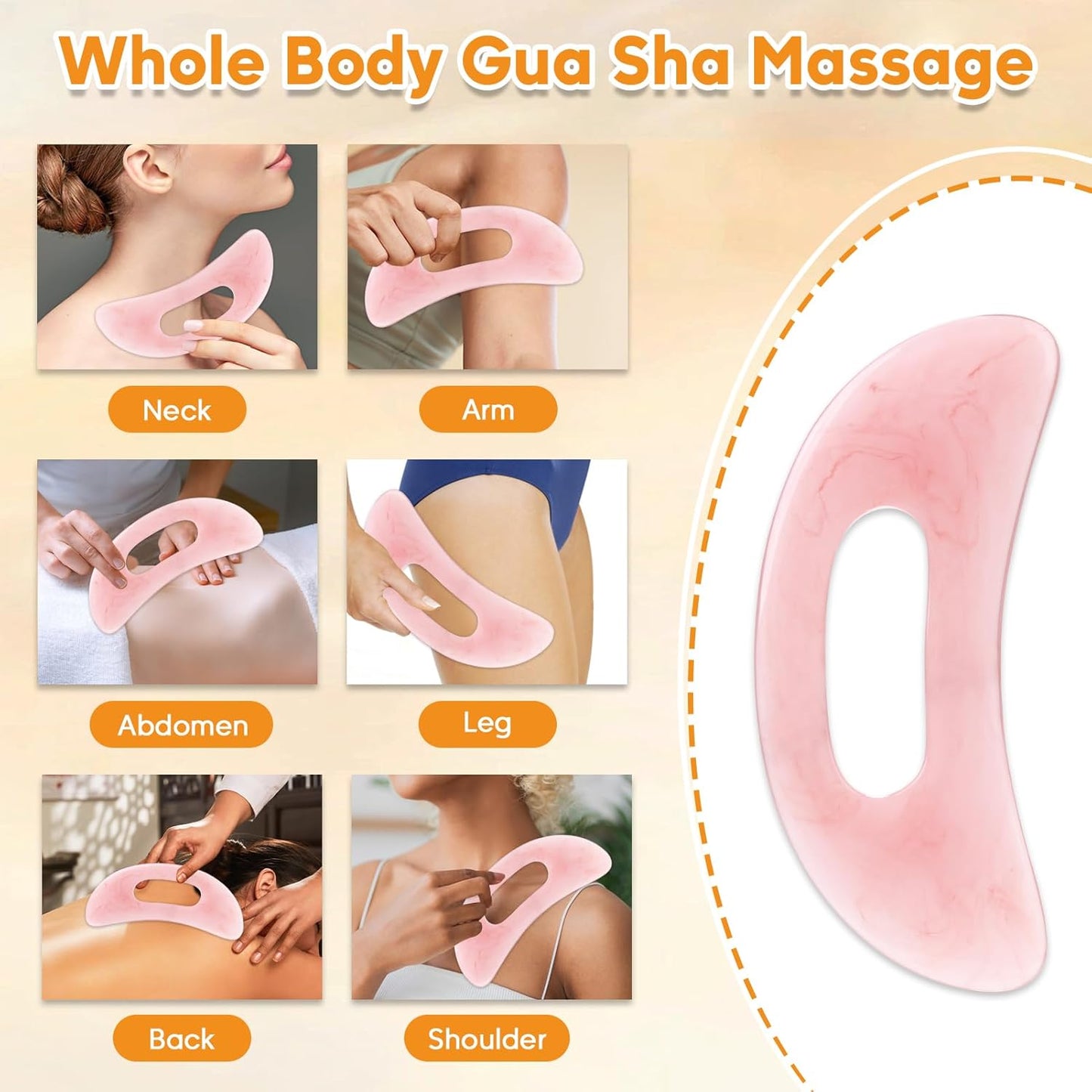 Vitamin E Rose Oil & Gua Sha Massage Tools Set, Gua Sha Oil for Face & Body, Organic Vitamin E Oil for Moisturizing and Hydrating, Anti Aging, Spa Gifts for Him Her-FemmiqueWomen