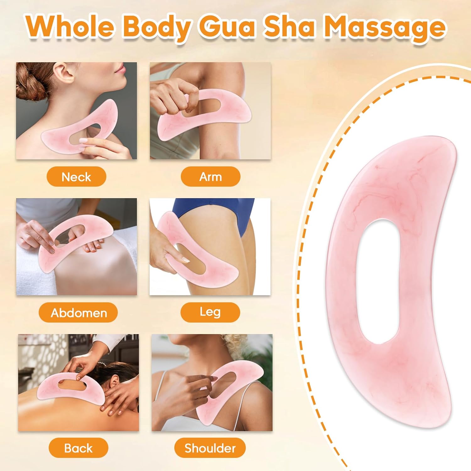 Vitamin E Rose Oil & Gua Sha Massage Tools Set, Gua Sha Oil for Face & Body, Organic Vitamin E Oil for Moisturizing and Hydrating, Anti Aging, Spa Gifts for Him Her-FemmiqueWomen