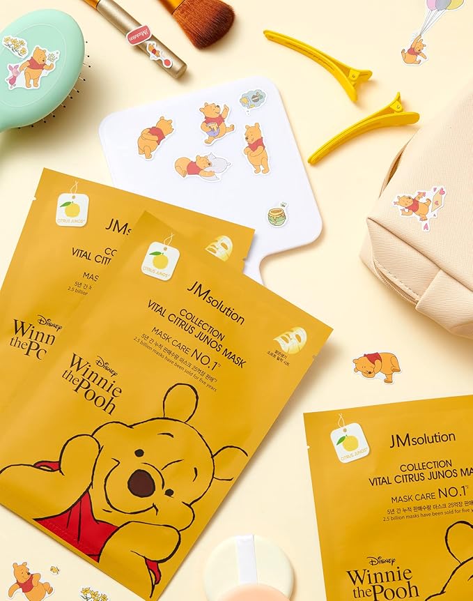 JMsolution Disney Collection Vital C mask- Brightening Elastic -Korean Skin care facial mask 10EA-FemmiqueWomen