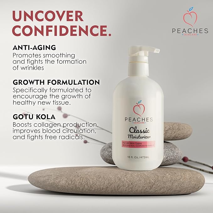 Hydrating Vegan Moisturizer with Vitamin E, Gotu Kola, and Pineapple – Age-Defying Face Cream for All Skin Types – Classic Moisturizer (16 oz)-FemmiqueWomen